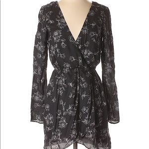 Kittenish Black Floral Dress